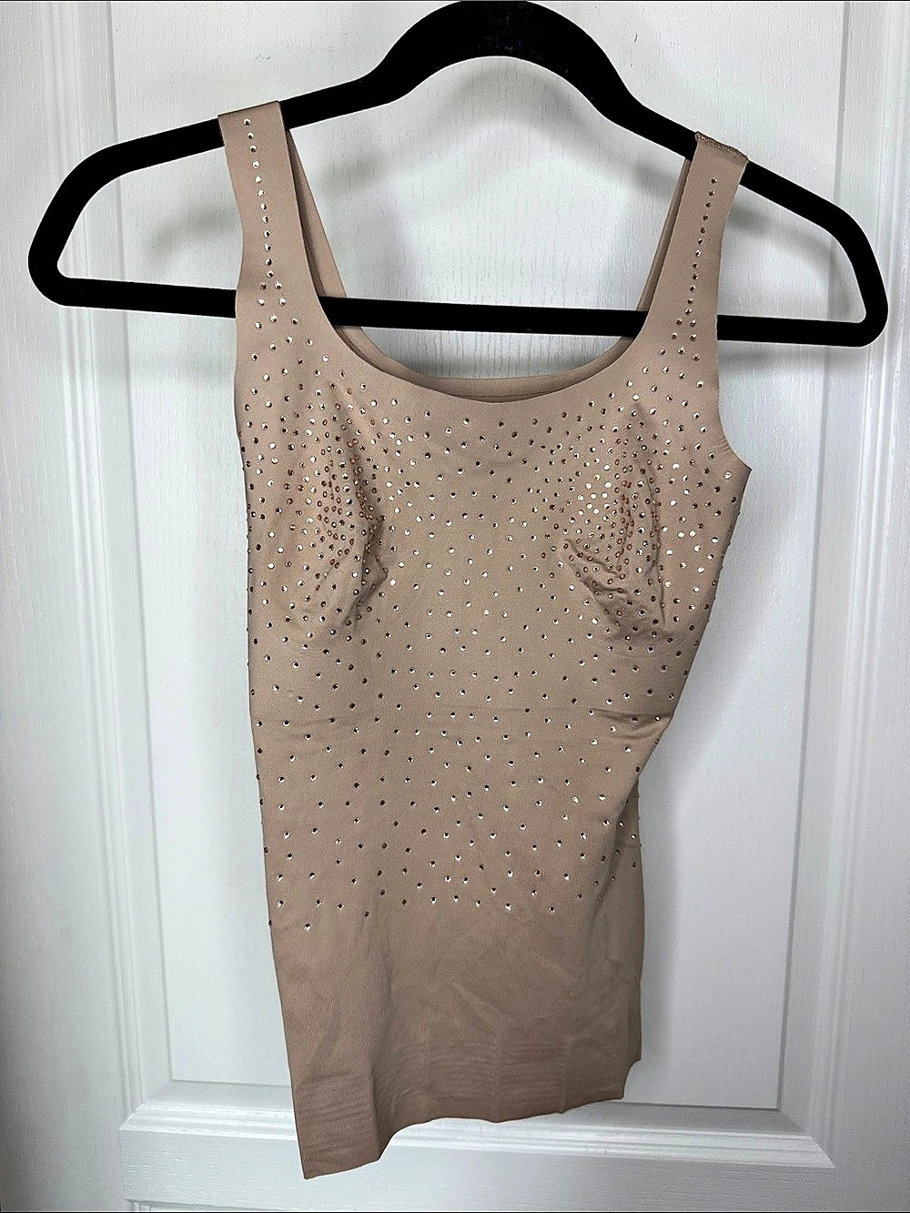 Ruby Ribbon Embellished Sleek Shaping Tank Embellished Tank in Brown Like New